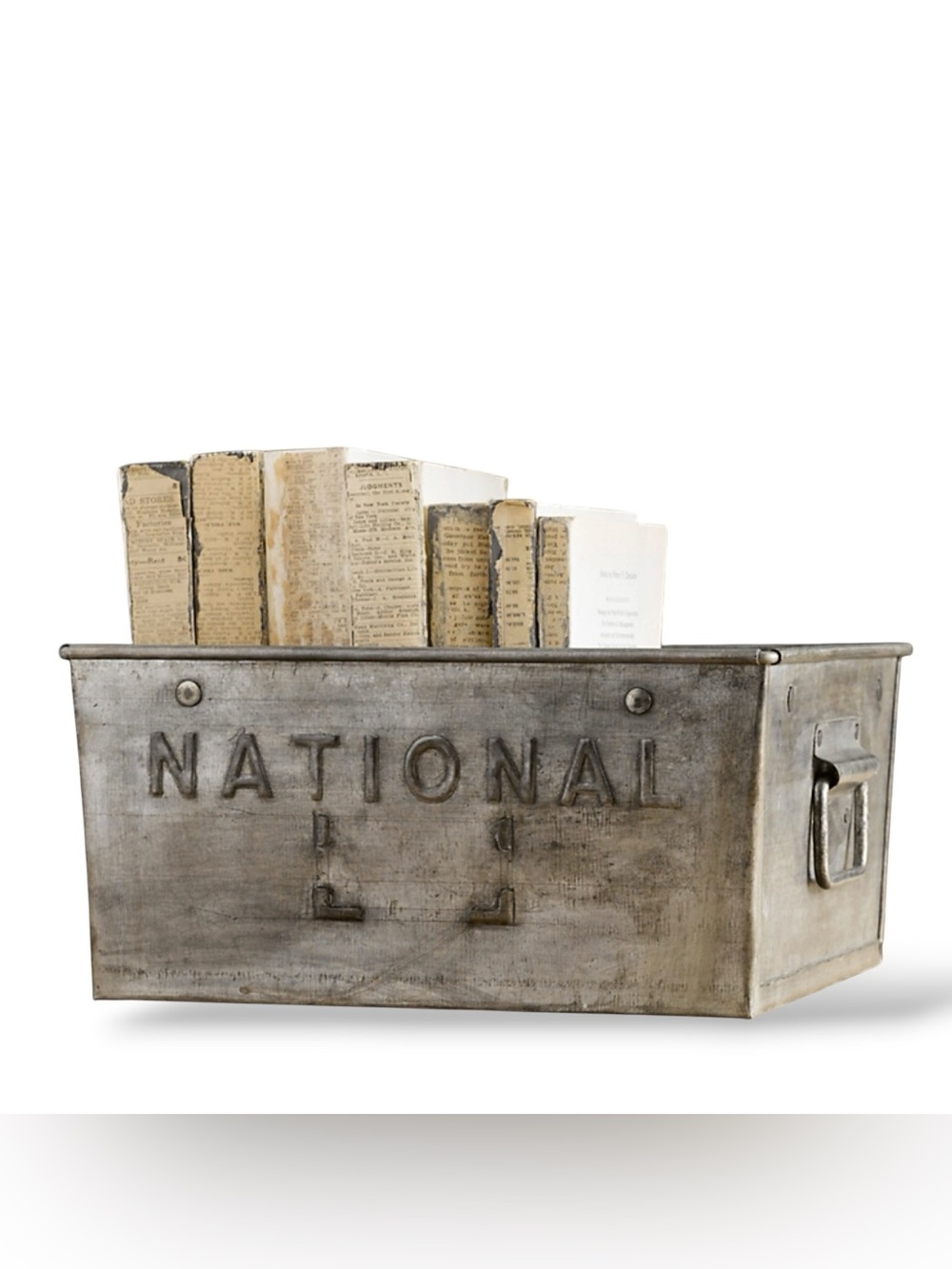 RESTORATION HARDWARE National Metal Bin Stackable